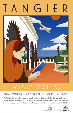 Visit Talim Tangier vintage poster